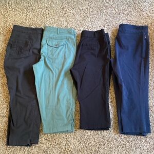 4 pairs capris Lee, Alfani, Christopher and Banks , Style and co excellent